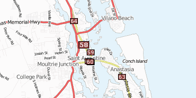 St. Augustine Florida Stadtplan