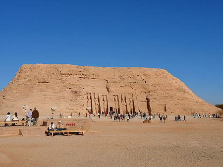 Foto Tempel mit Himmel - Abu Simbel