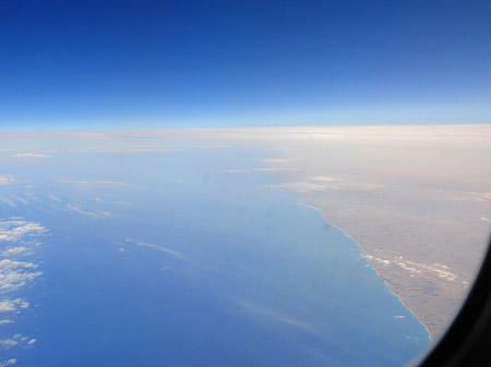 Flugzeug Fenster - Landesinnere